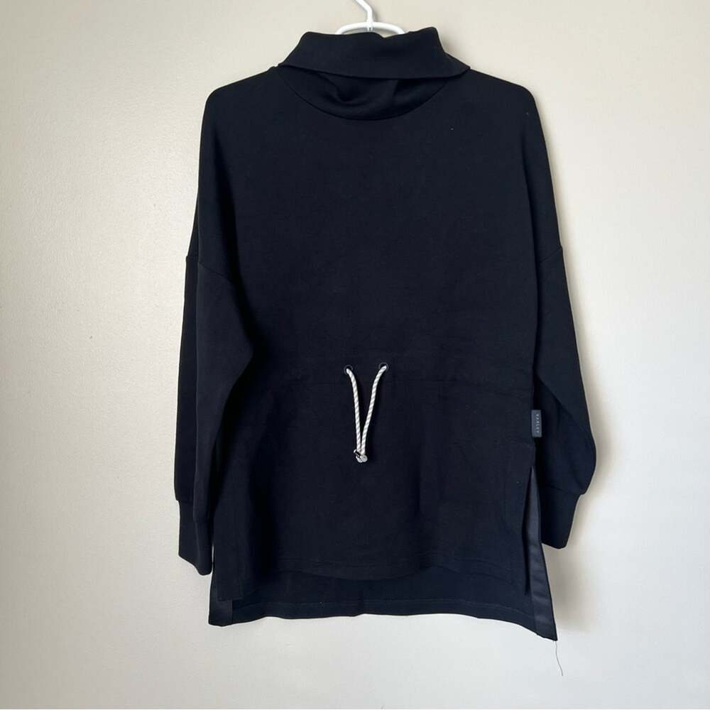 Varley Women’s Black Barton Mock Neck Pullover with Drawstring Waist Size XS